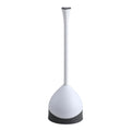 Heavy-Duty Toilet Plunger with Hideaway Holder, White Z25297