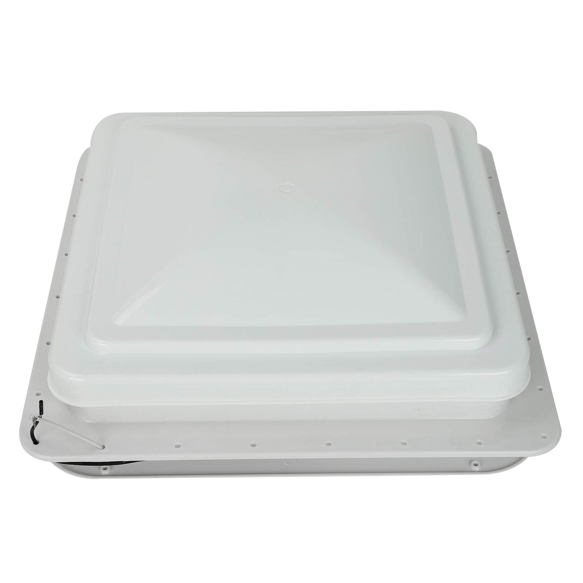 14" RV Roof Vent with 12V Fan White Lid W8553