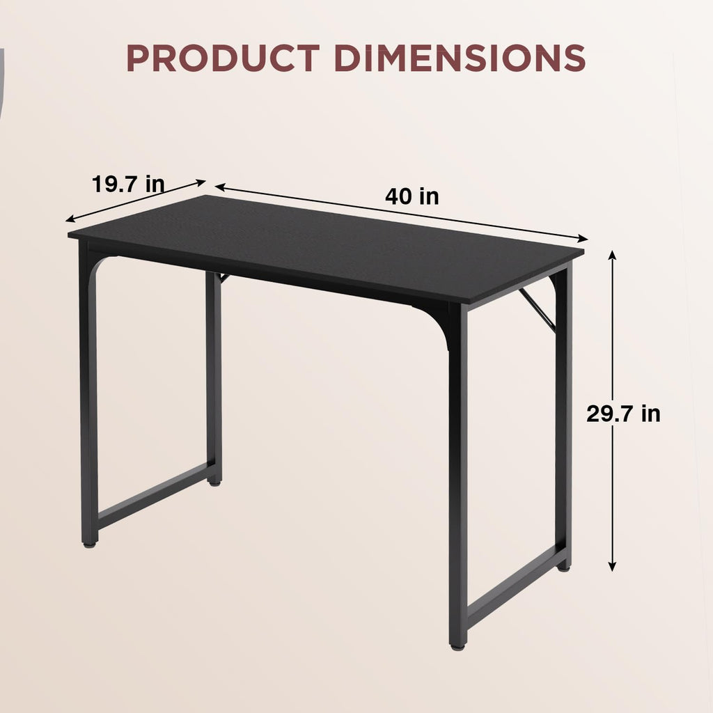 39 Inch Black Computer Desk M70288