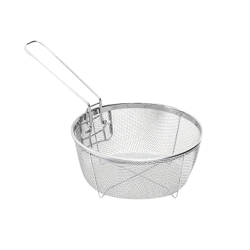 9 Inch Stainless Steel Deep Fry Basket with Handle I895
