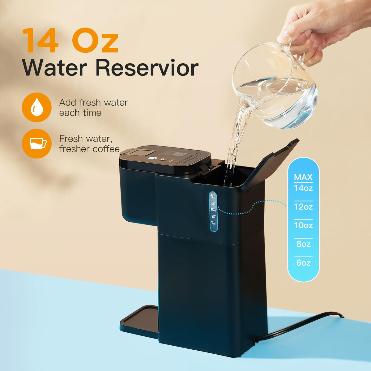Mini Single Serve Hot and Iced Coffee Maker L577221