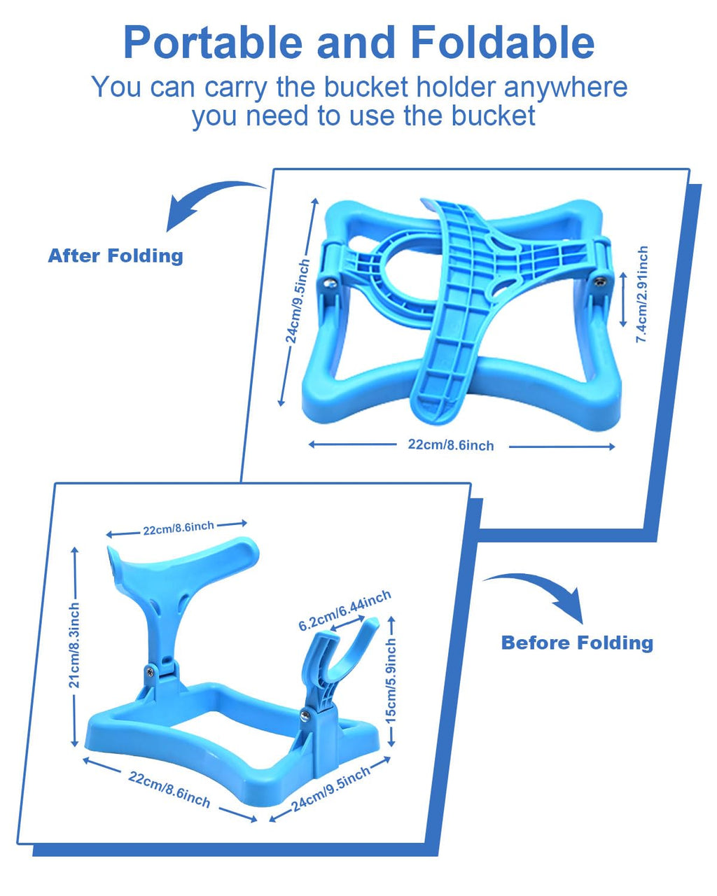 Folding Water Jug Holder with 2 Valves G17176