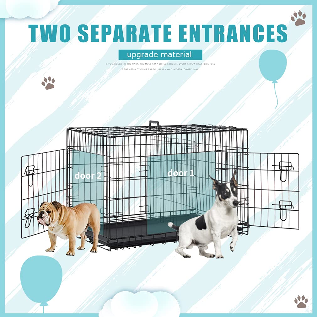 Black Metal Dog Crate R548612