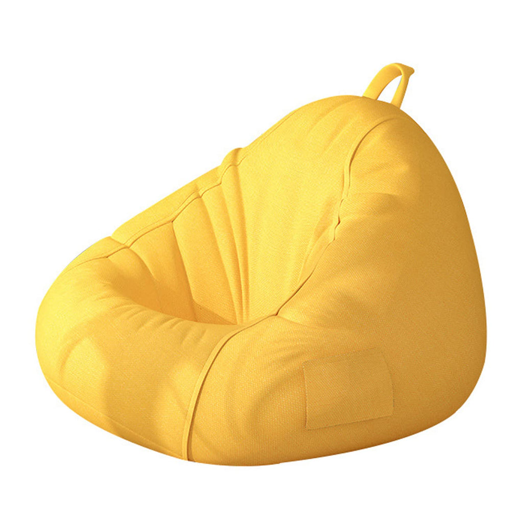 Washable Bean Bag Chair Cover Only 110 * 130cm Yellow K1671