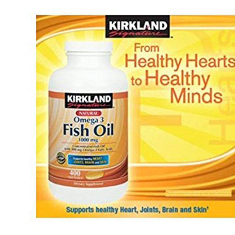 Fish Oil 1000 mg 400 Softgels 3 Pack G509