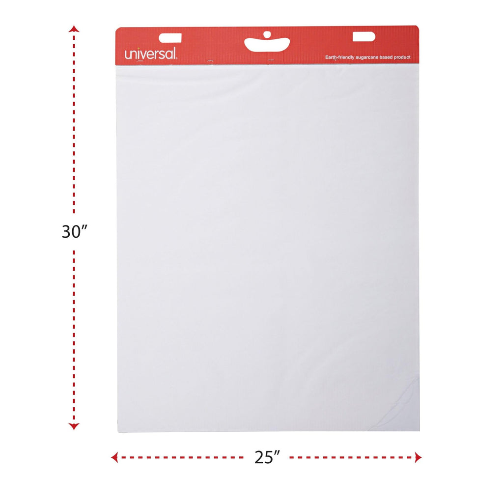Self Stick Easel Pads, Unruled, 25 x 30, White, 30-Sheet, Case of 2 Q653