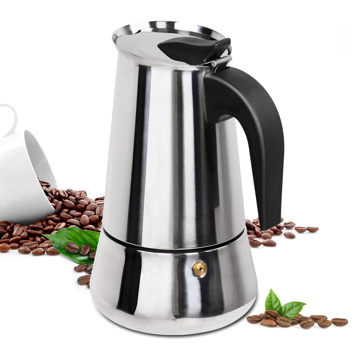 12 Cup Stainless Steel Moka Pot S4489
