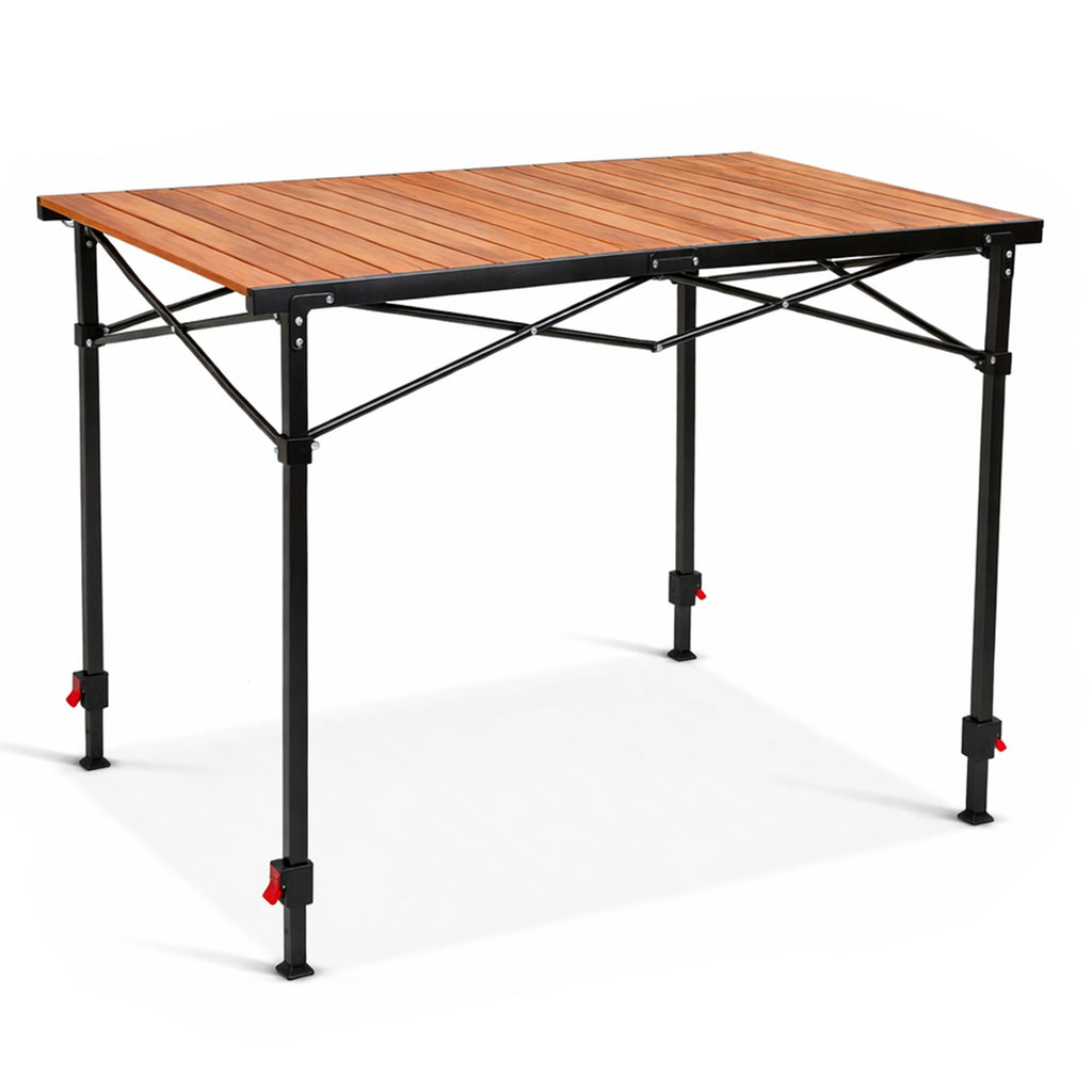 Large Adjustable Height Aluminum Camping Table W87076