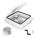 14" RV Roof Vent with 12V Fan White Lid W8553