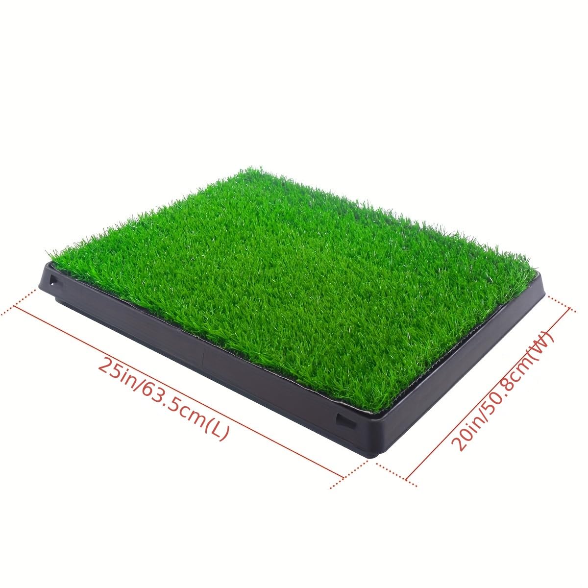 25" X 20" Dog Grass Pad with Tray Q986817