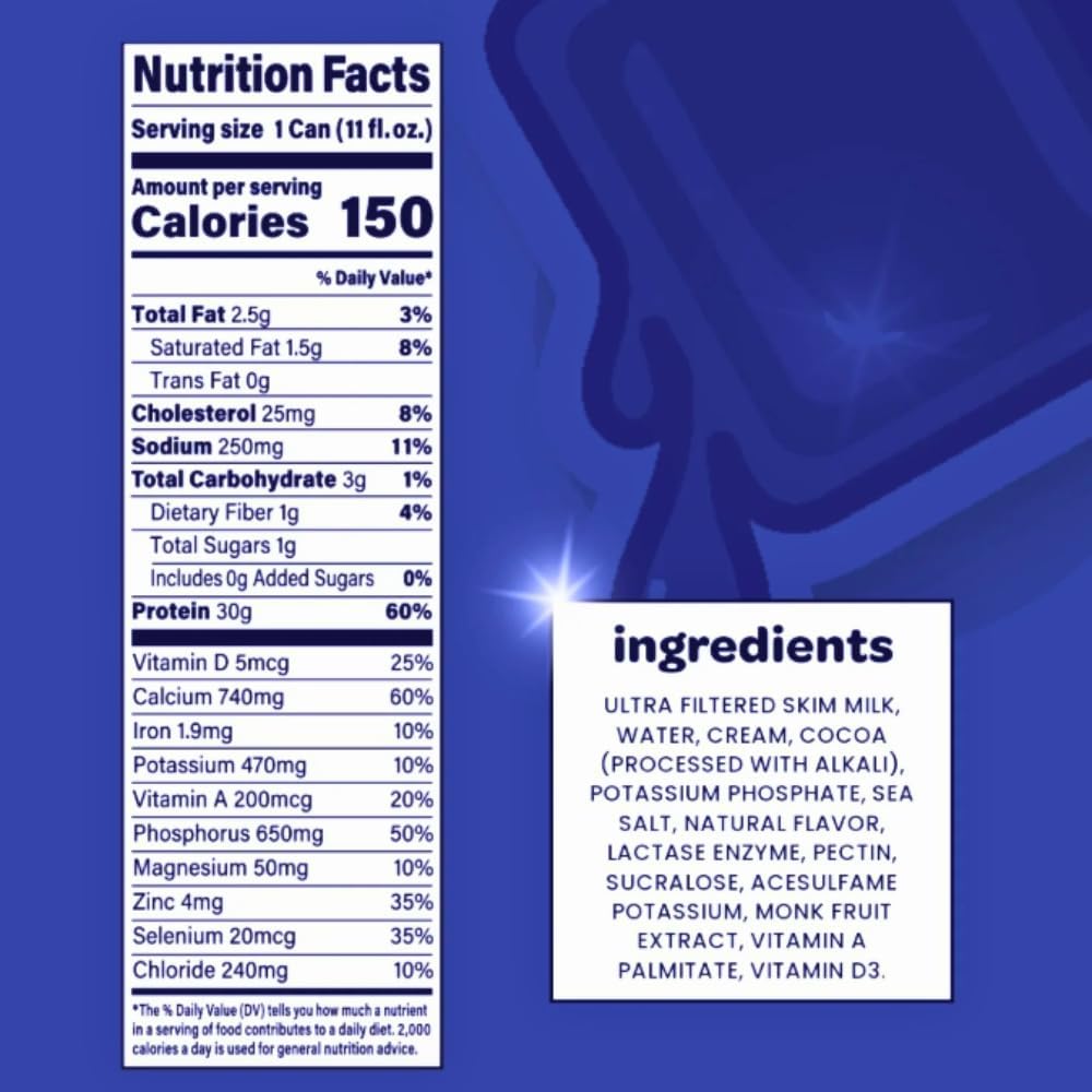 High Protein Shake Variety Pack, 30g Protein, 12 Pack J165035