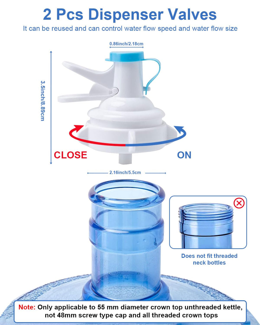 Folding Water Jug Holder with 2 Valves G17176
