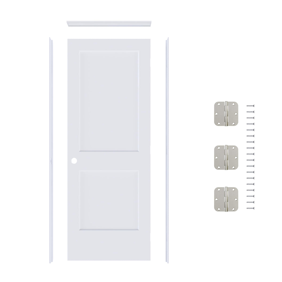 36"x80" Left-Hand Prehung Interior Door with Knock Down Jamb Kit Z939