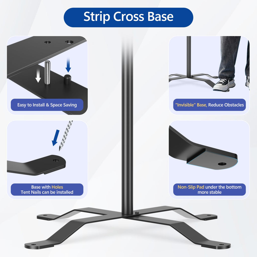 10x8.5FT Adjustable Backdrop Stand with Cross Base F820