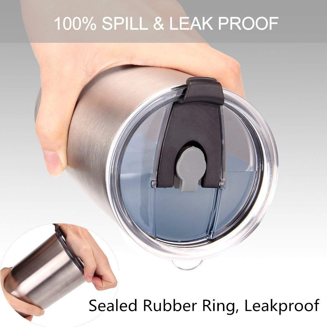 Replacement Flip Lids for Stainless Steel Insulated Tumbler Travel Mug W397637