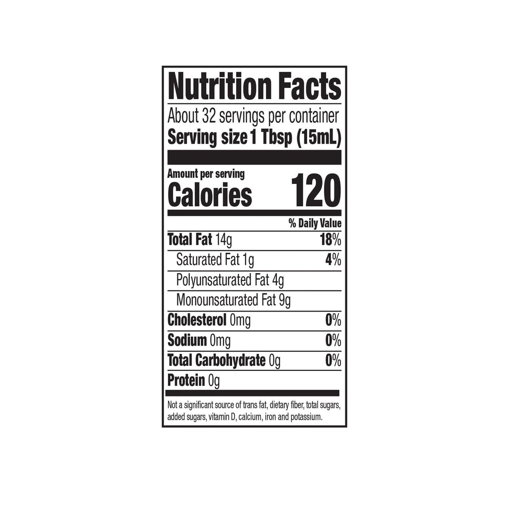 Organic Refined Canola Oil, 16 oz Y2154