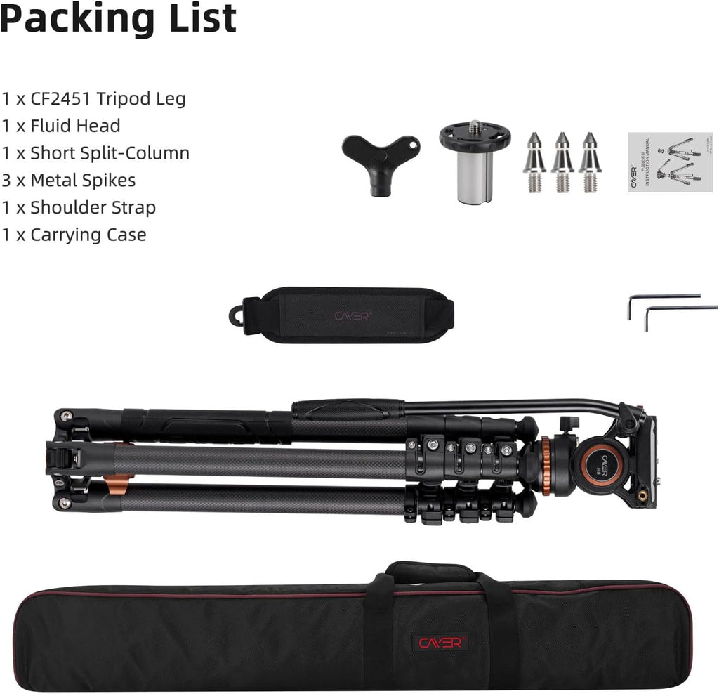 Carbon Fiber 4-Section Tripod M801067