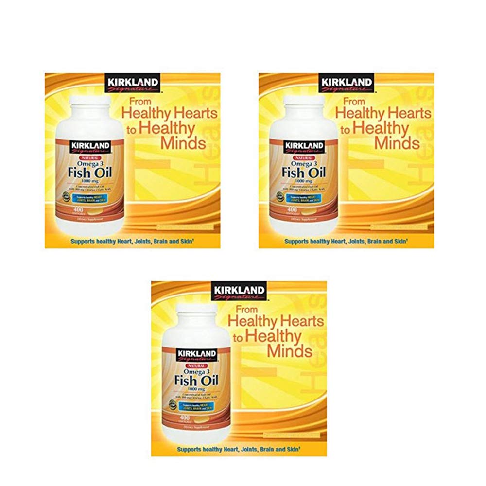 Fish Oil 1000 mg 400 Softgels 3 Pack G509