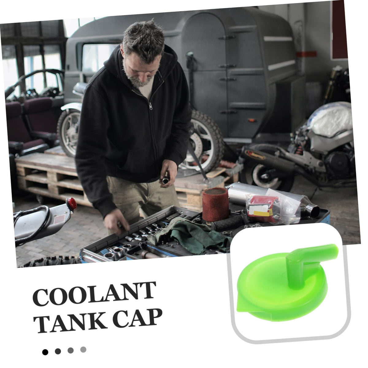 Coolant Reservoir Cap Replacement ABS Green N274