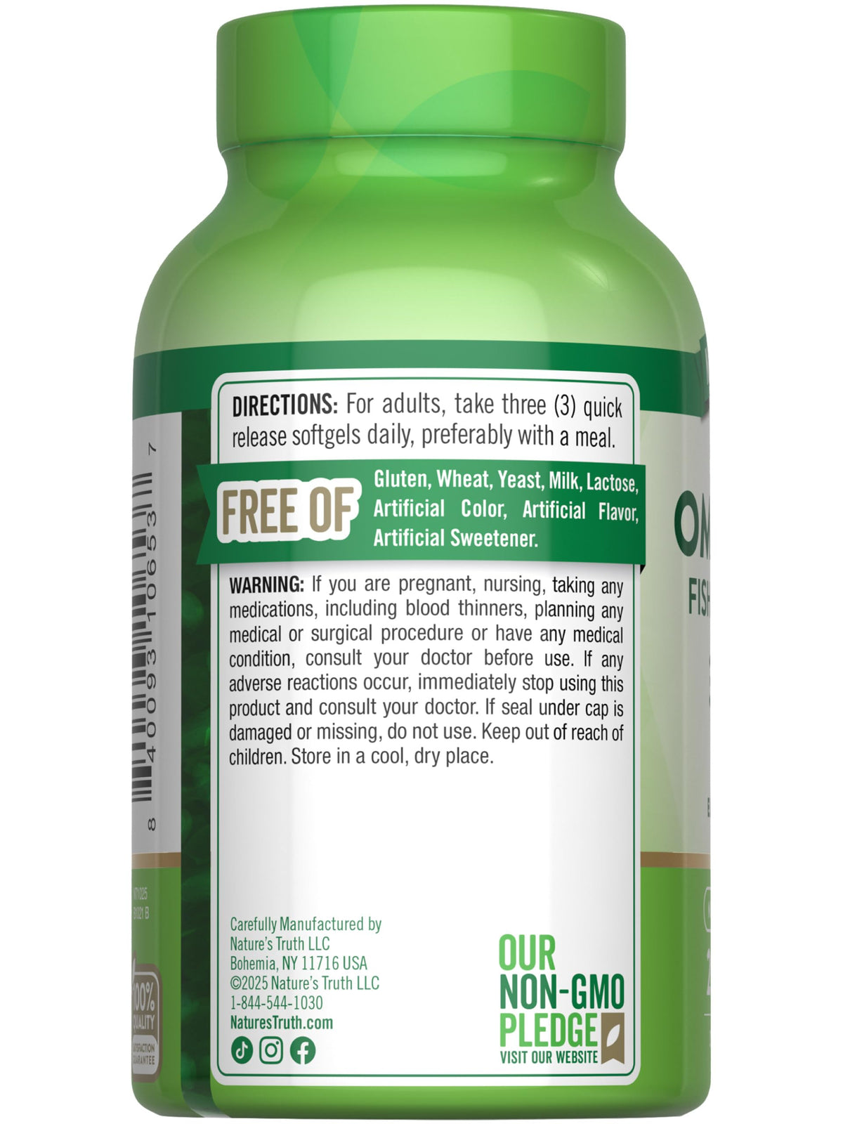 Omega 3 6 9 3600mg 200 Softgels R399461