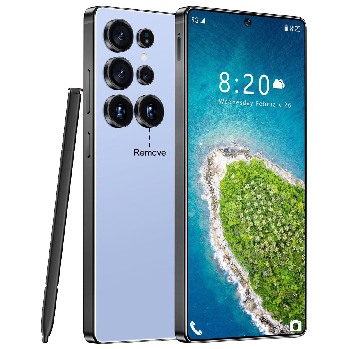 Unlocked Android 14 Smartphone 7000mAh 6.99" HD Screen 16+512GB Dual SIM 5G R952052