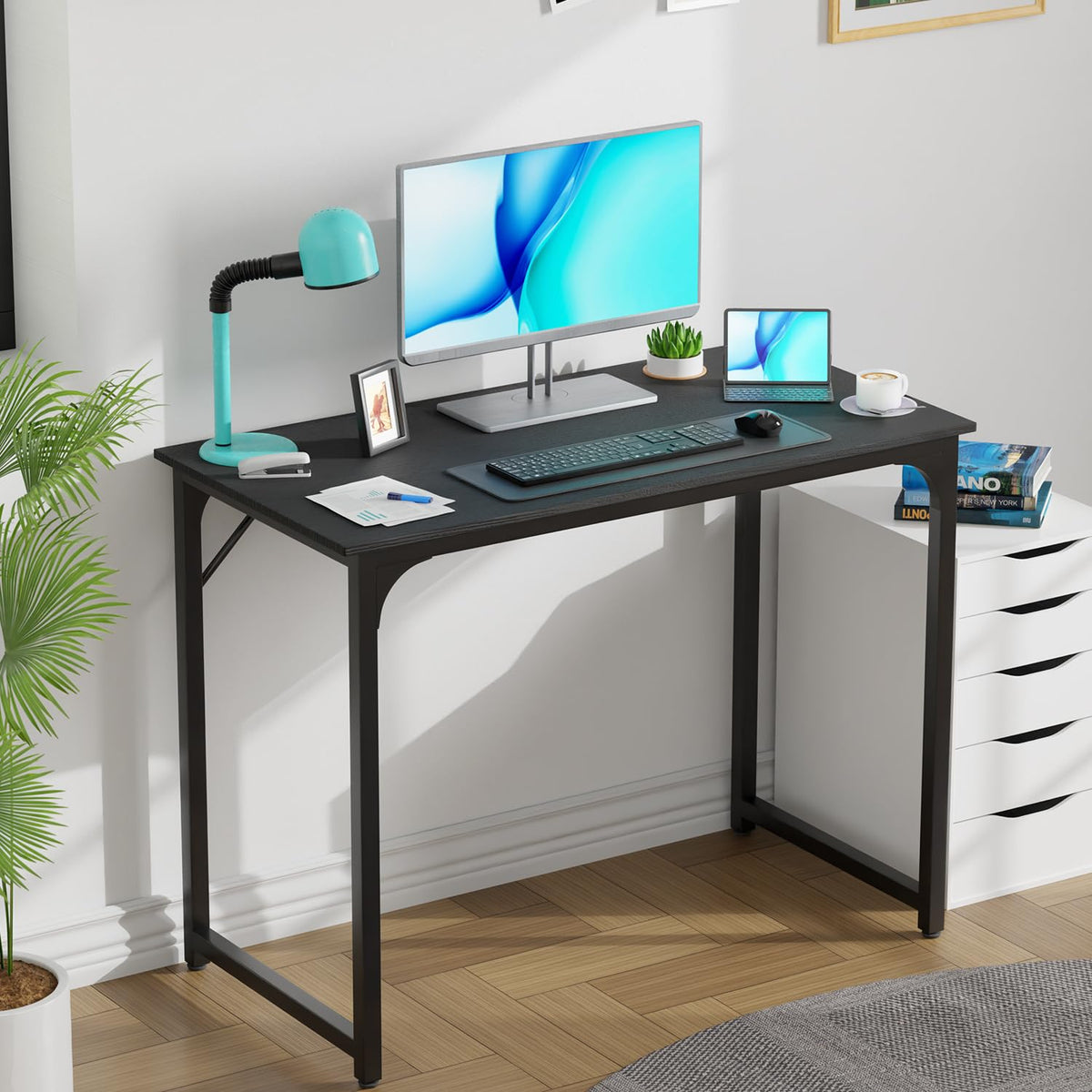 39 Inch Black Computer Desk M70288