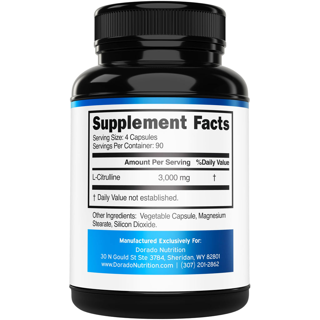 L Citrulline 3000mg 360 Capsules Vegan Non-GMO X9449