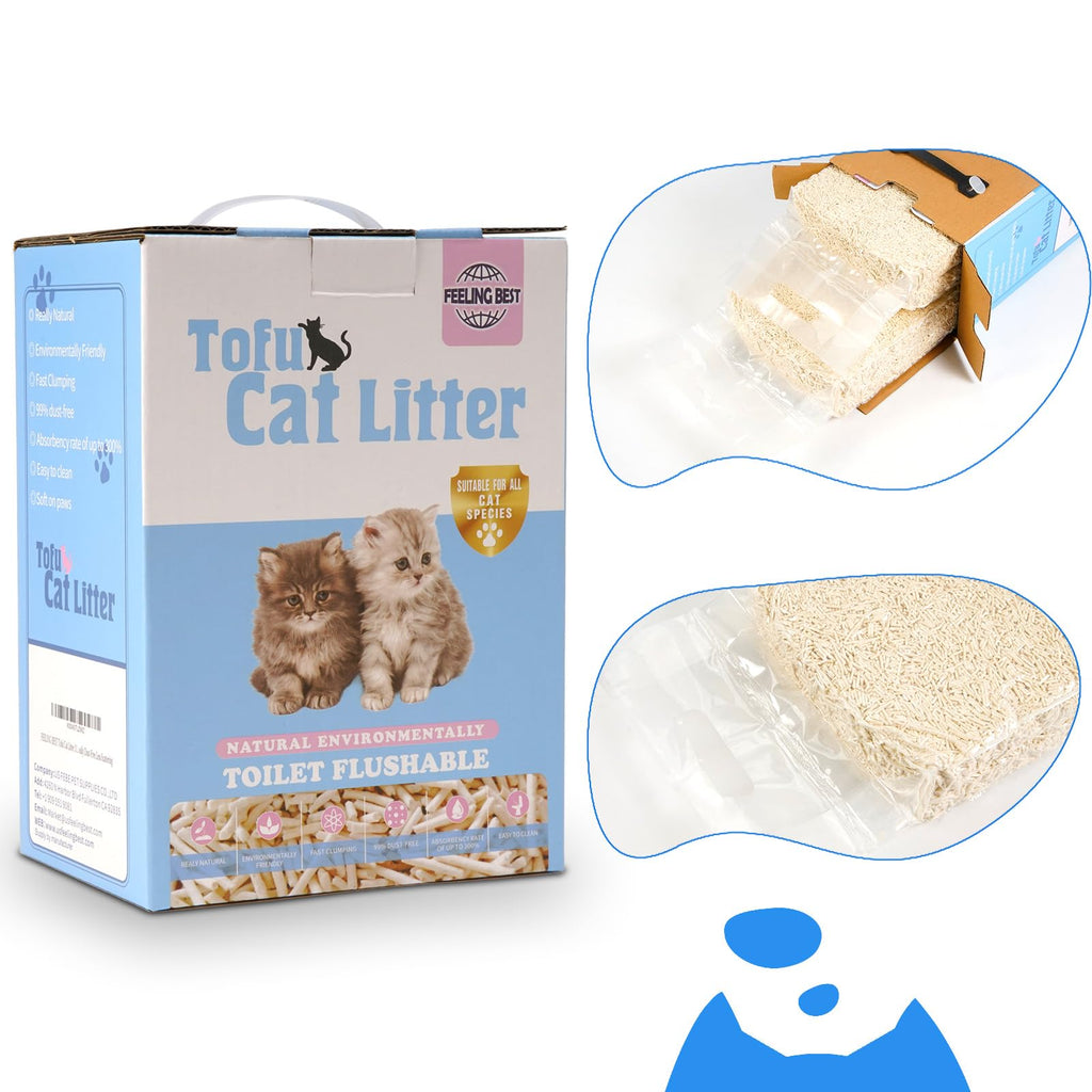 Tofu Cat Litter Fast Clumping Unscented 11.2lb C795911