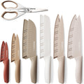13 Piece Stainless Steel Kitchen Knife Set with Blade Guards Z91280