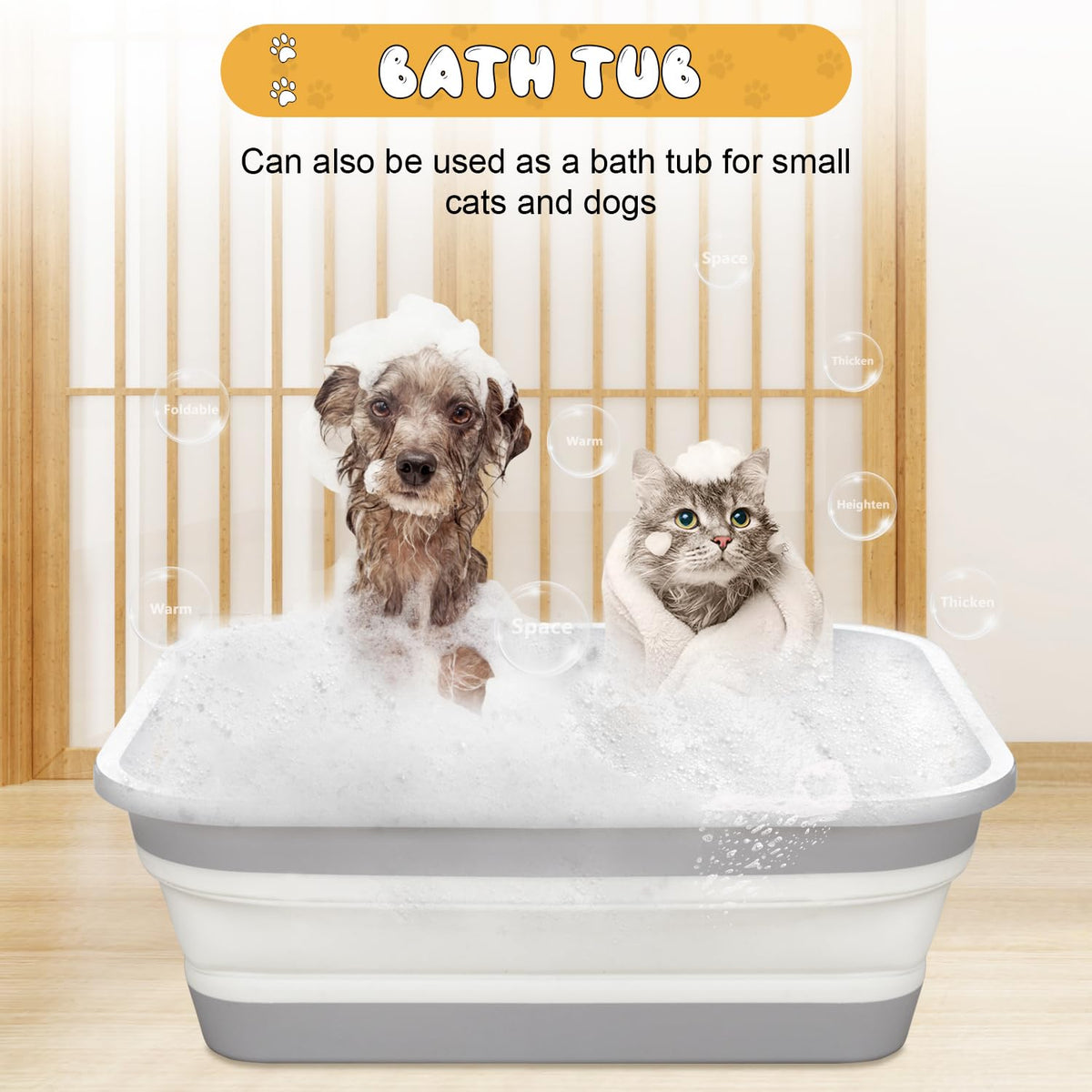 Collapsible Open Cat Litter Box L26434