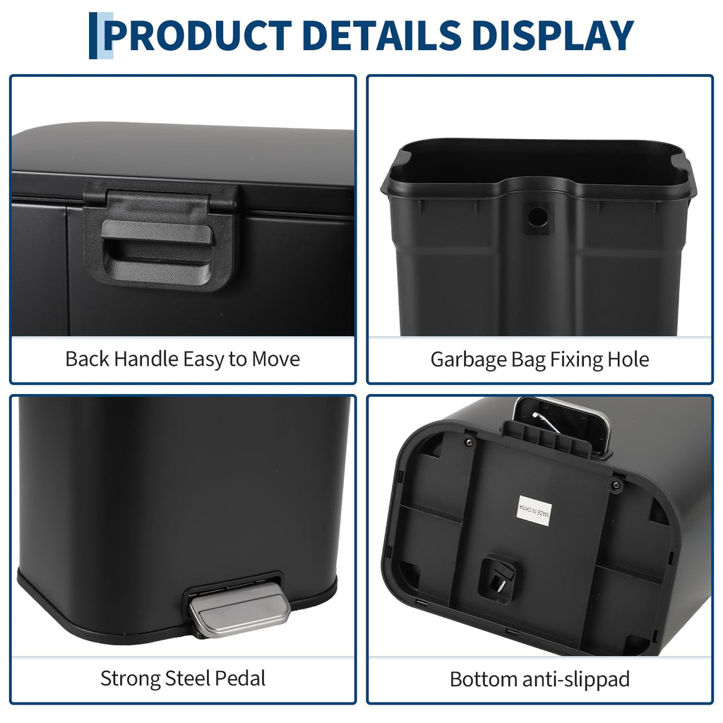 Step Trash Can 3.2 gal Soft-Close Z379