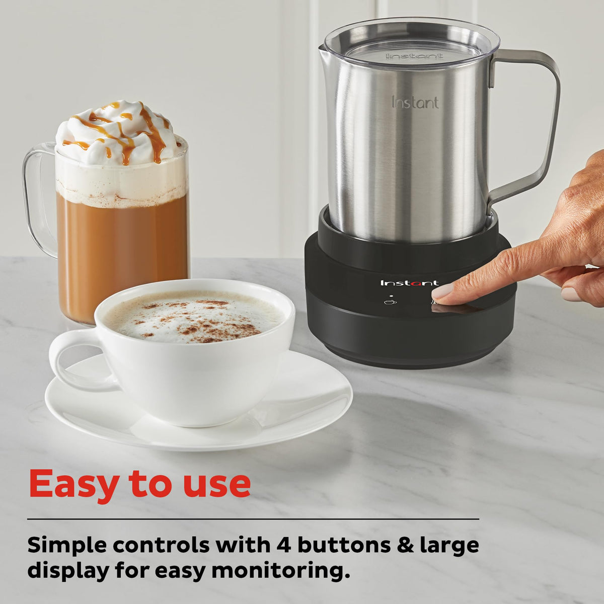 9-in-1 Stainless Steel Milk Frother F422