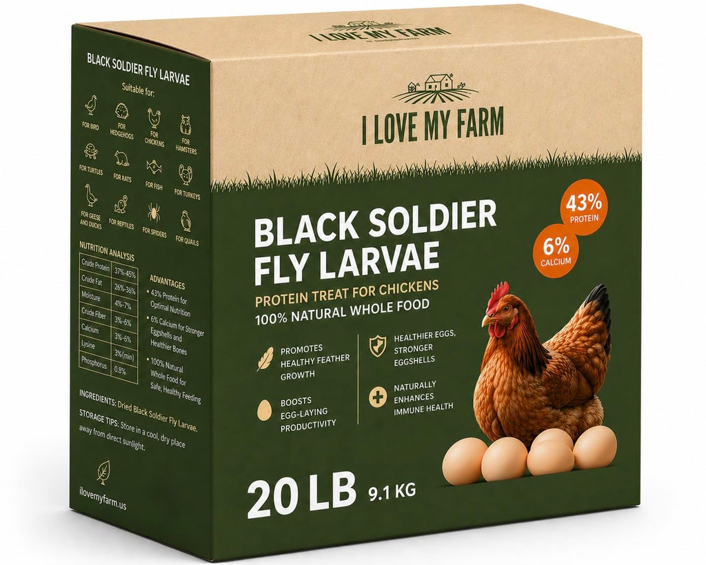Dried Black Soldier Fly Larvae Chicken Treat O1036