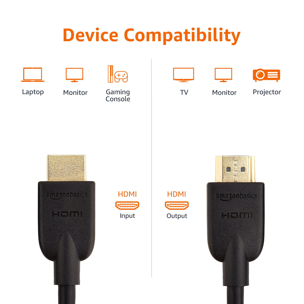 4K Ultra HD HDMI 2.0 Cable, 3 feet, Black U782