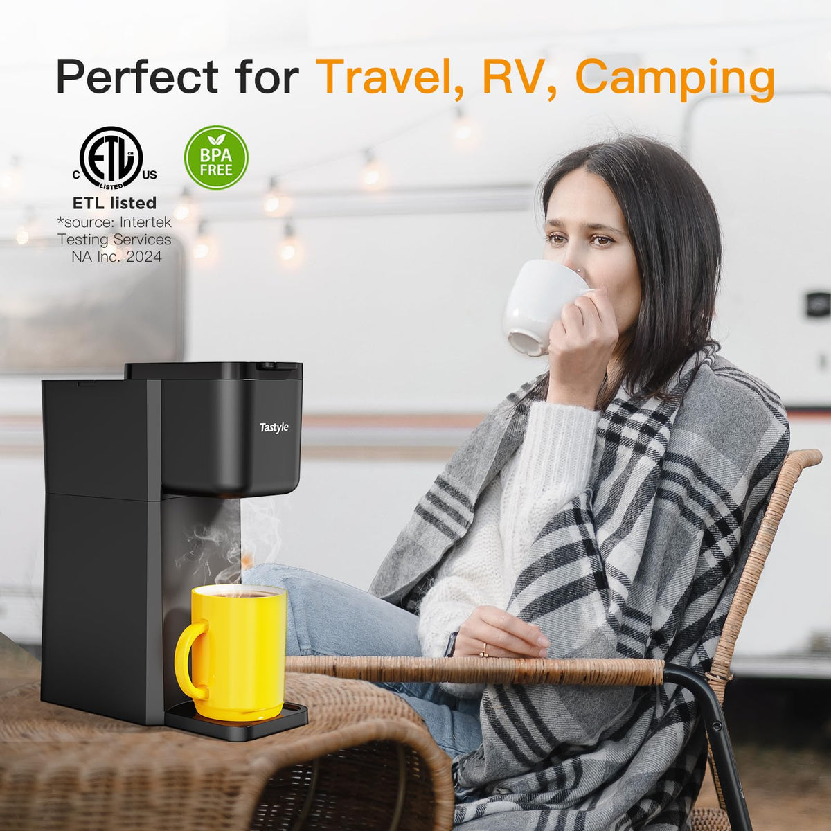 Mini Single Serve Hot and Iced Coffee Maker L577221