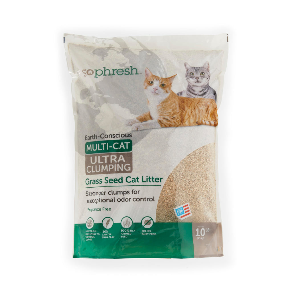 Unscented Clumping Grass Seed Cat Litter 10 lbs T456588