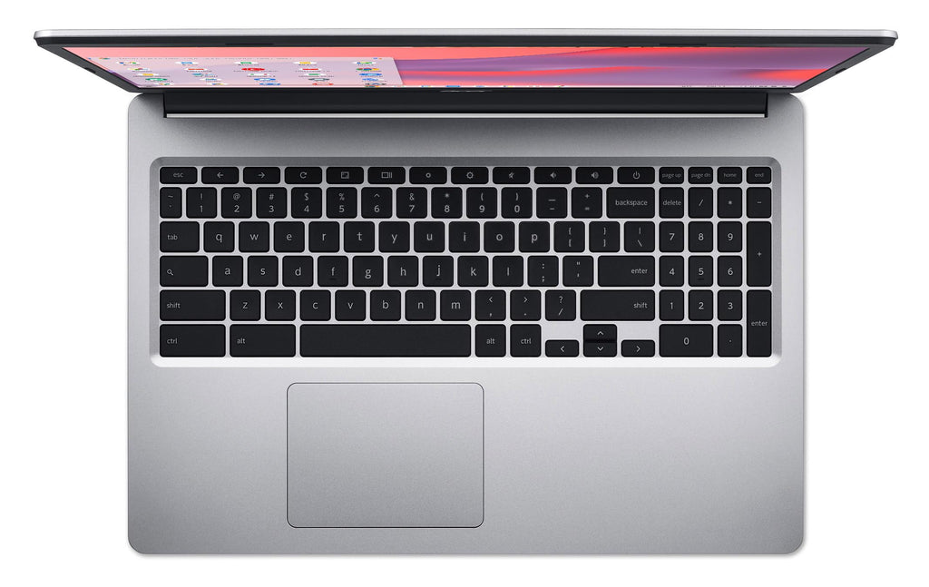 Chromebook 315 Laptop Intel Celeron N4000 15.6 HD 4GB 64GB eMMC Chrome OS Pure Silver J32400