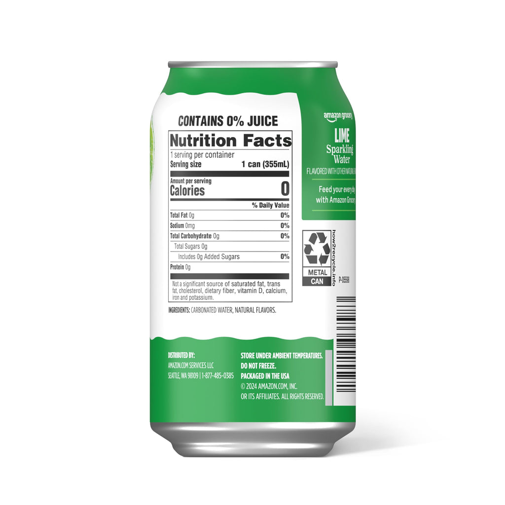 Sparkling Water Lime 12 Fl Oz 12 Cans Q276