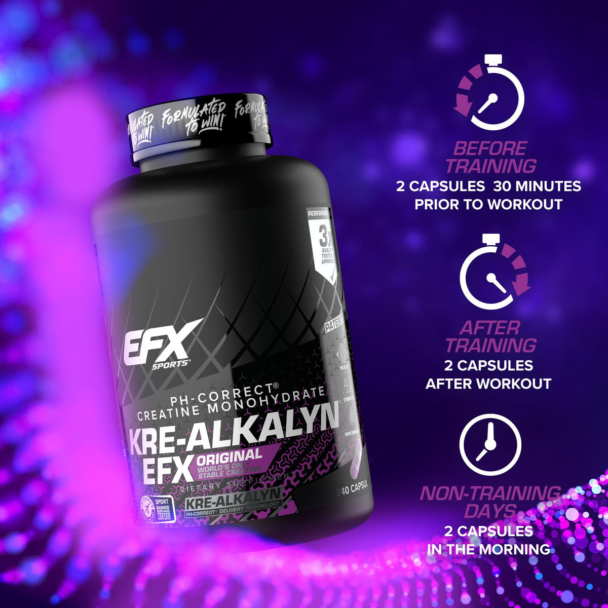 Creatine Monohydrate Pill Supplement 240 Capsules X91089