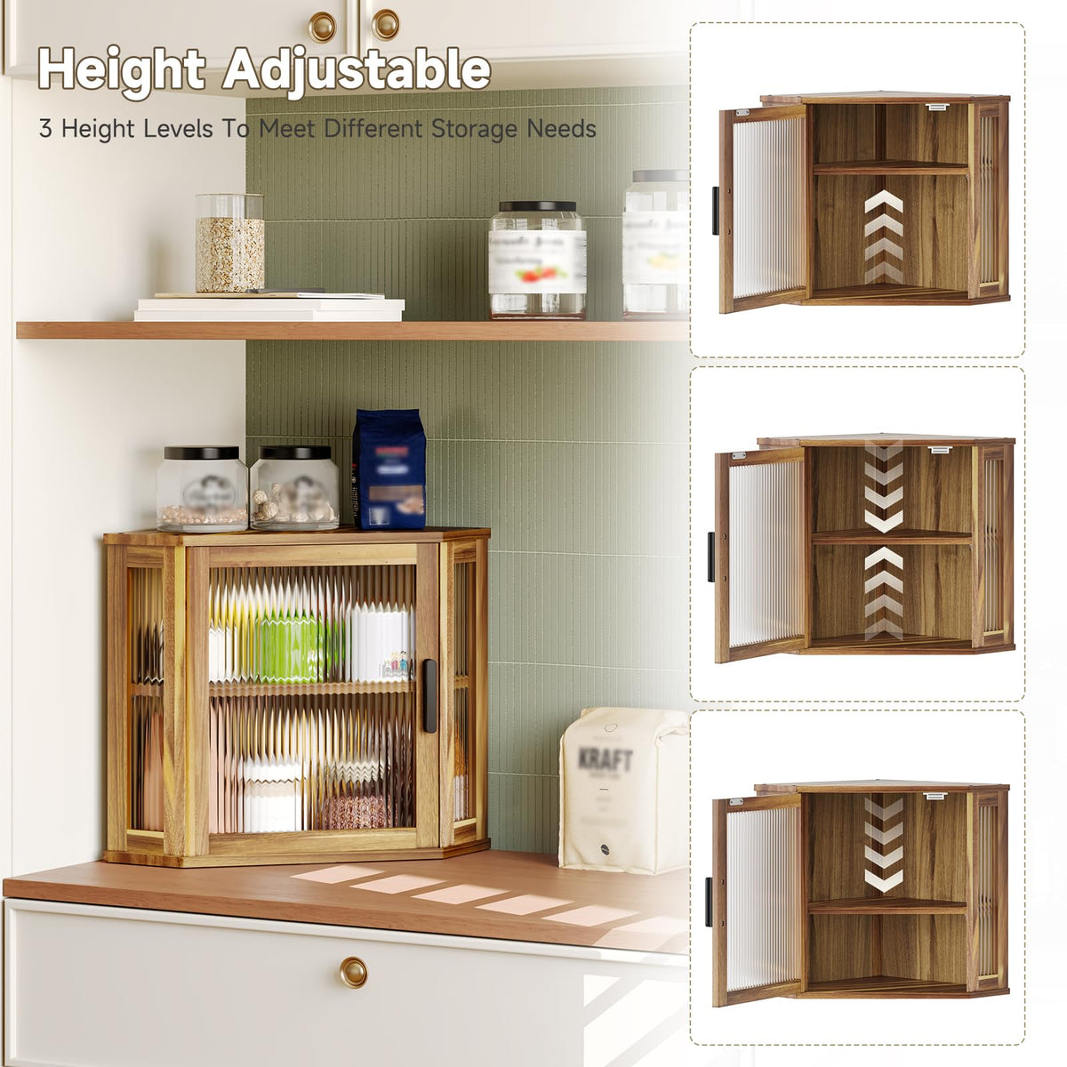 Acacia Wood Bread Box Z654672
