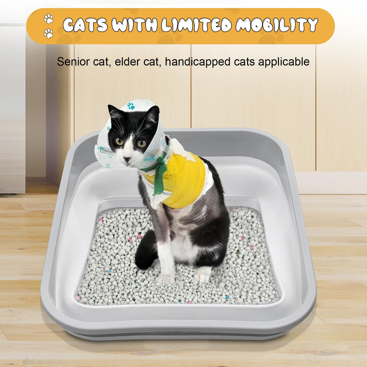 Collapsible Open Cat Litter Box L26434