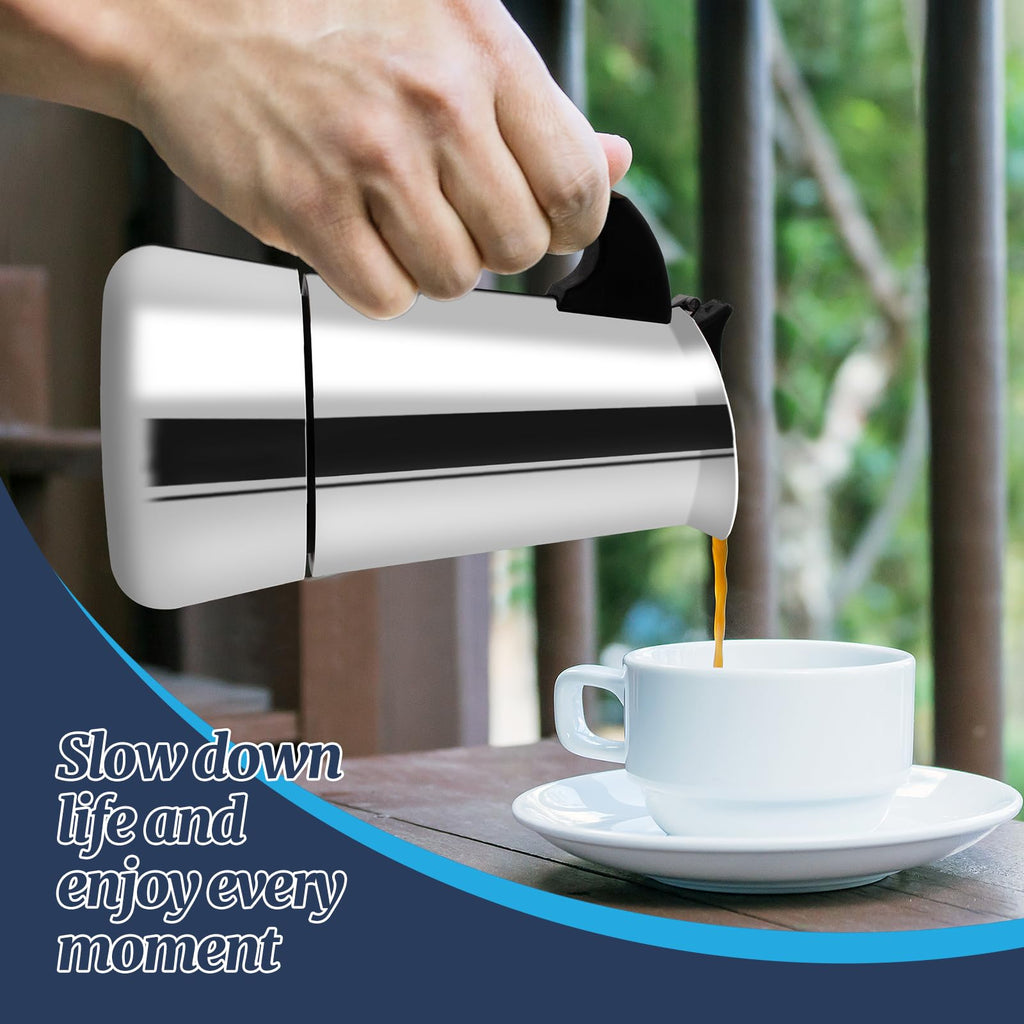 12 Cup Stainless Steel Moka Pot S4489