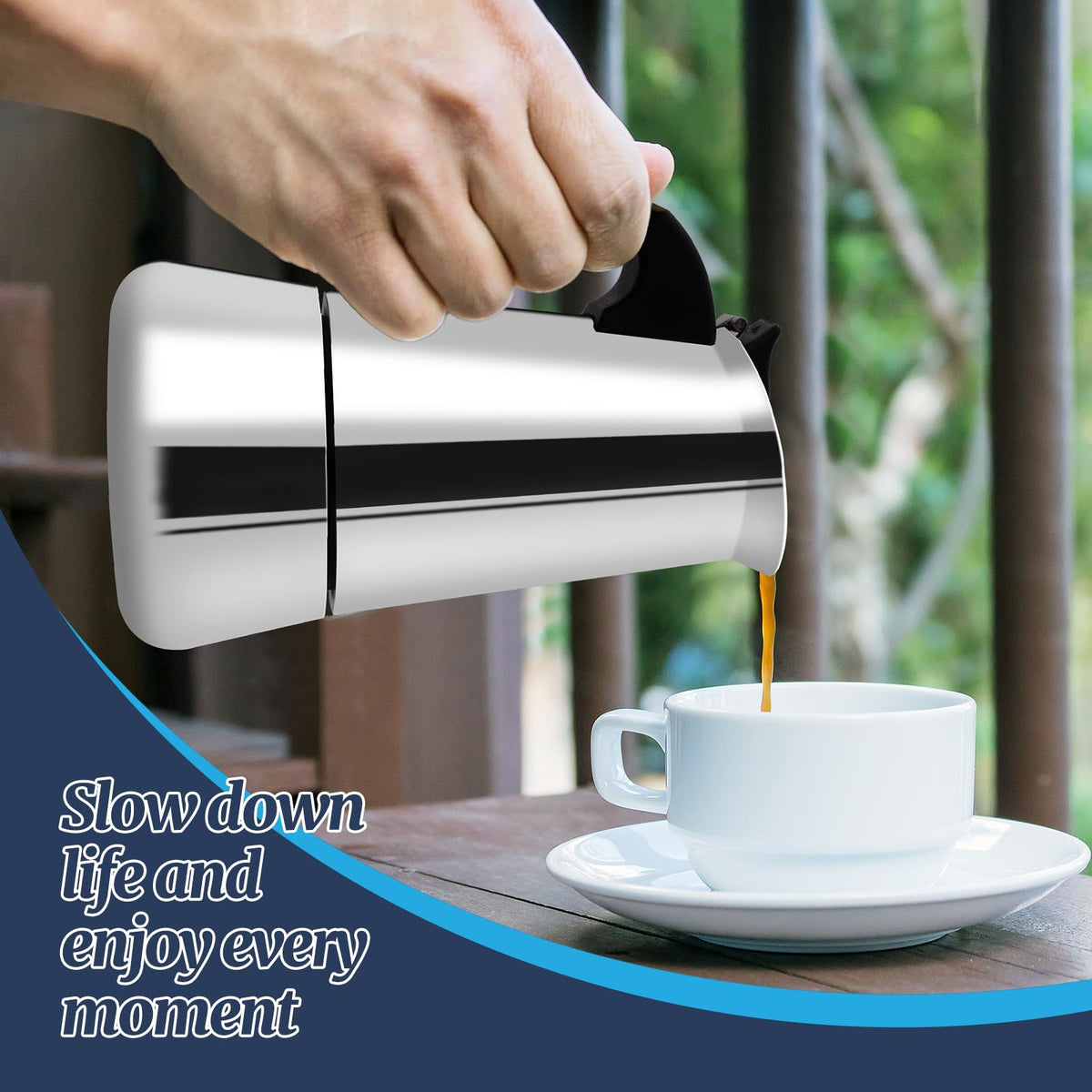 12 Cup Stainless Steel Moka Pot S4489