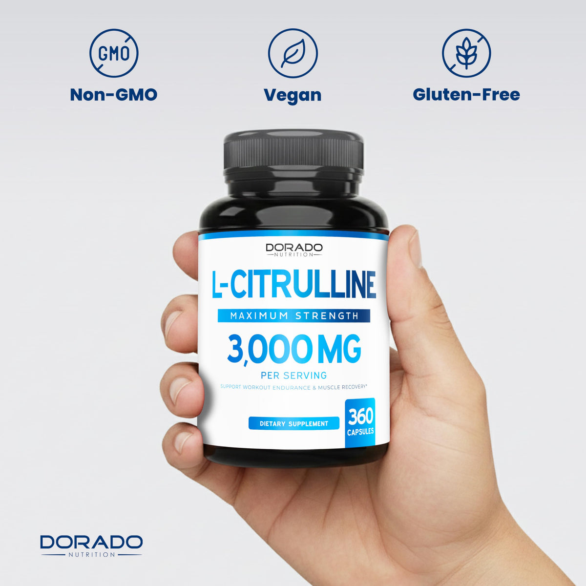 L Citrulline 3000mg 360 Capsules Vegan Non-GMO X9449