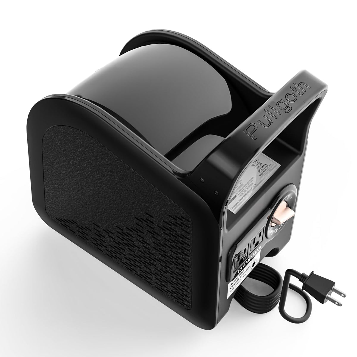 Portable High Velocity Floor Fan with 3 Speeds, Black F157