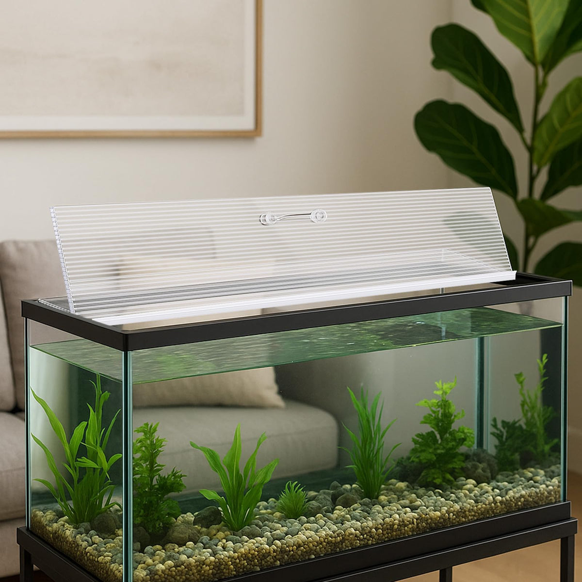 Clear 16 x 8 Inch Aquarium Lids Canopy Set P222