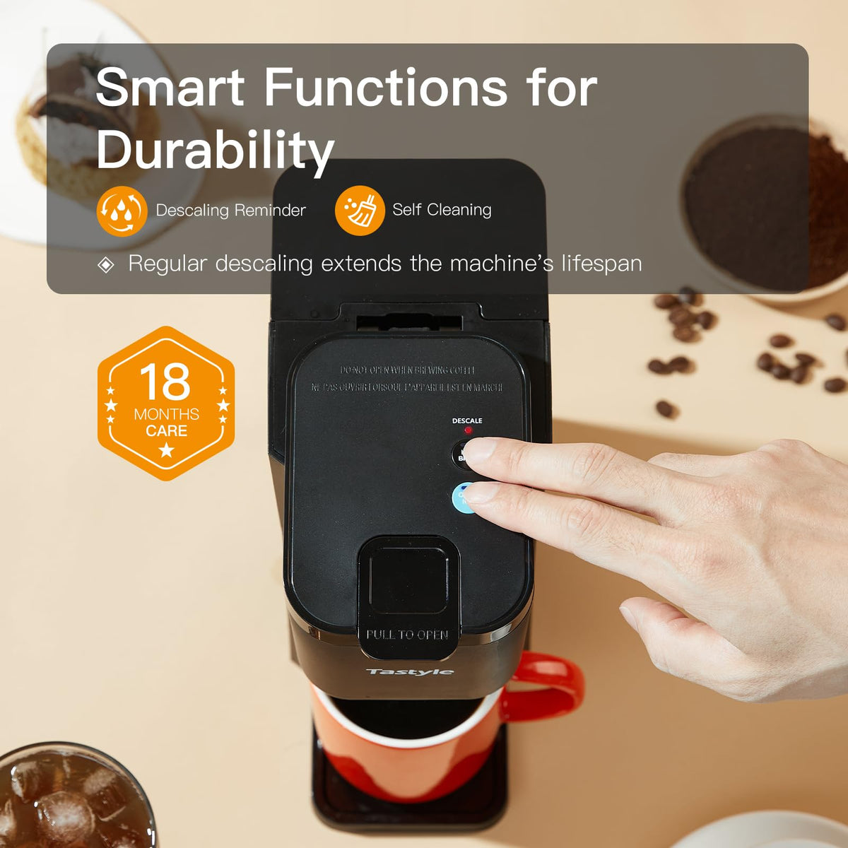 Mini Single Serve Hot and Iced Coffee Maker L577221