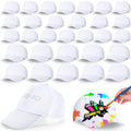 White Adjustable Baseball Hat C7607