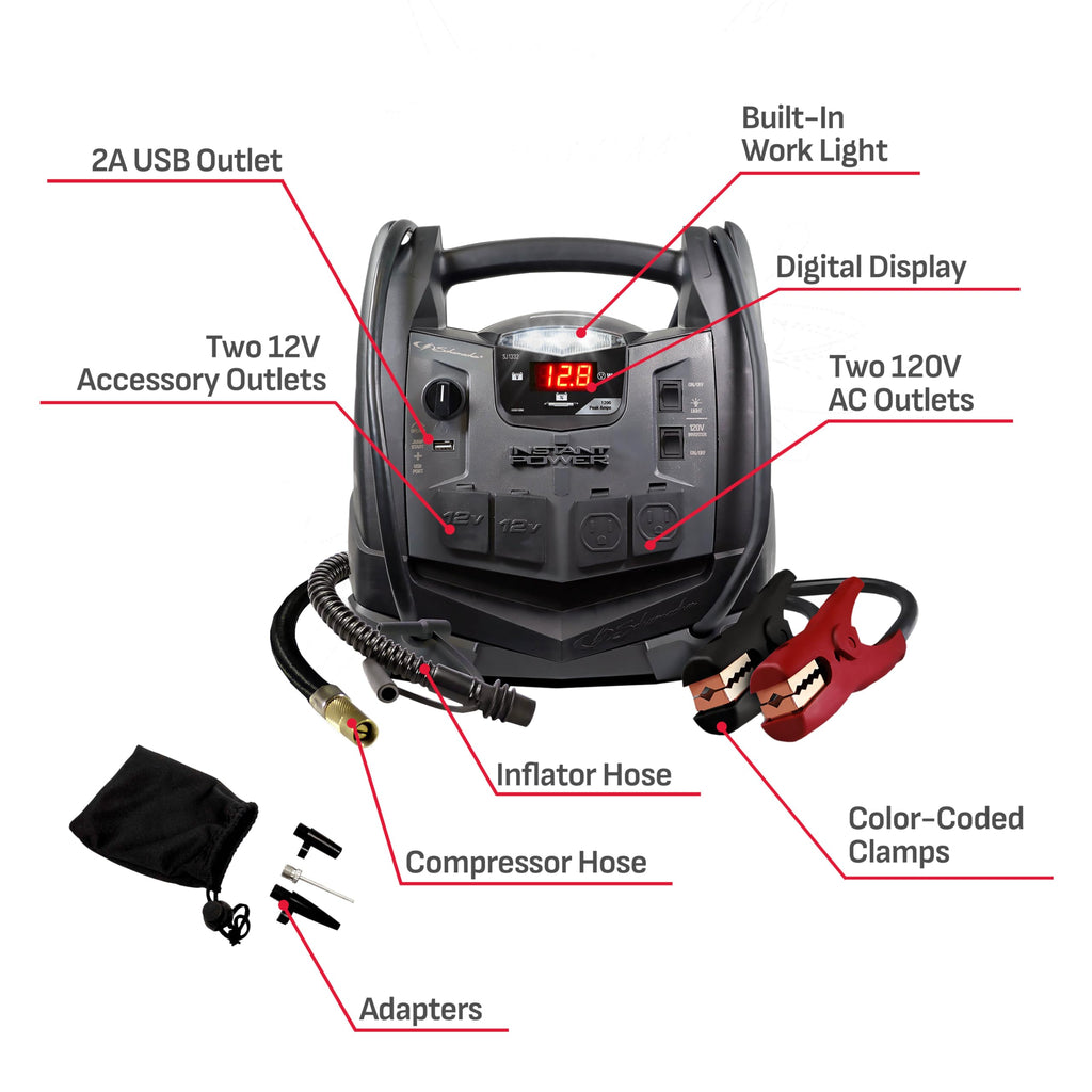 12V Car Battery Jump Starter & Power Station O413999
