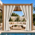 W52 x L108 Weather-resistant Grommet Top Curtains (2 Panels) Z62492